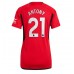 Manchester United Antony #21 Voetbalkleding Thuisshirt Dames 2023-24 Korte Mouwen